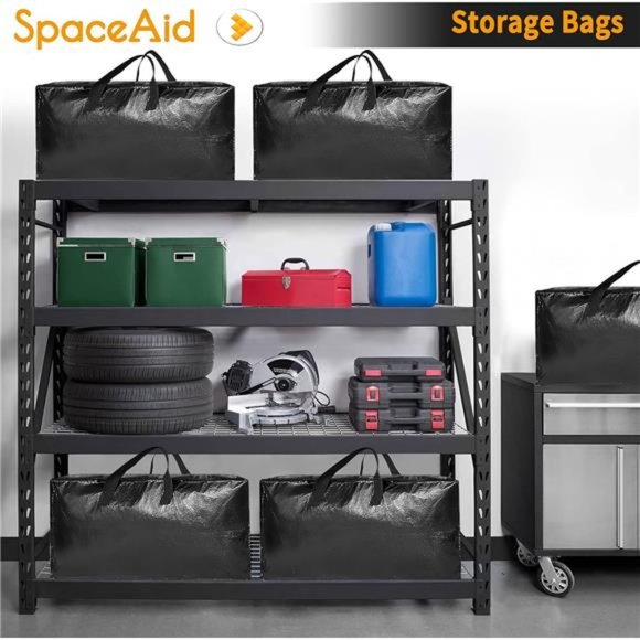 Heavy Duty Moving Bags,Extra Large Storage Totes W/Backpack Straps Strong Handle - Picture 3 of 6